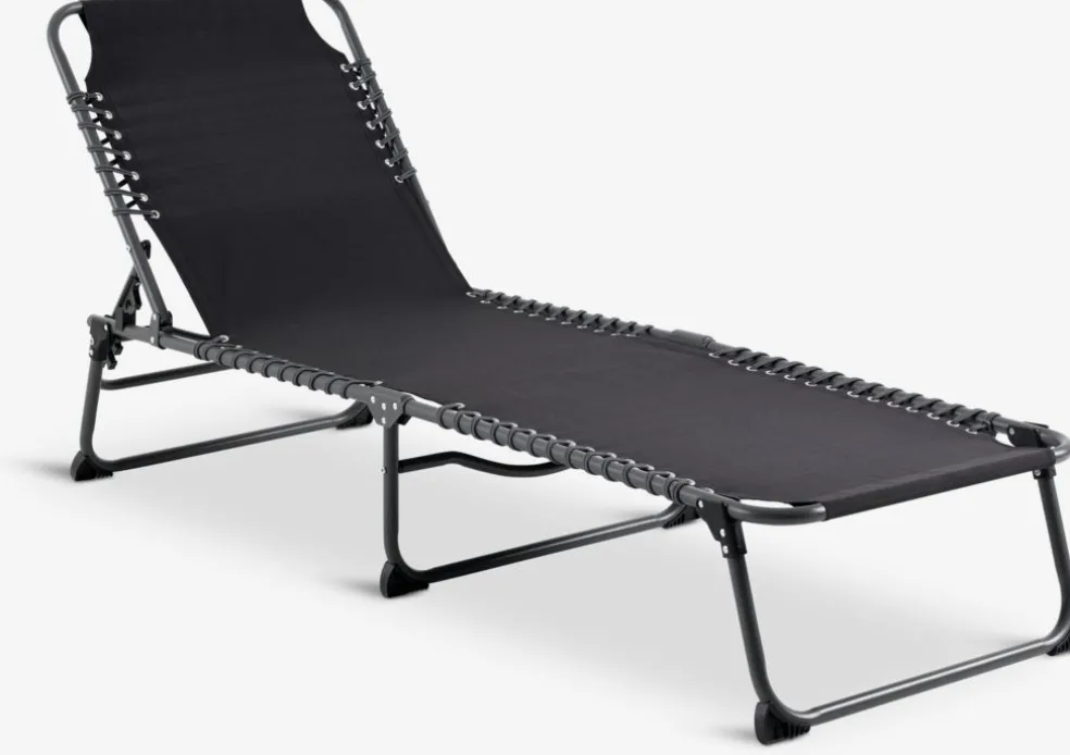 Leżak HALDEN S60xD189 czarny