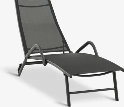 Leżak NORDSTRAND S59xD191 czarny