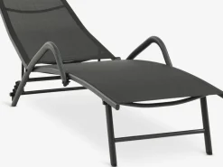 Leżak NORDSTRAND S59xD191 czarny