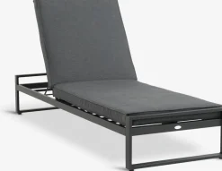 Leżak VONGE S75xD210 szybkoschnący czarny