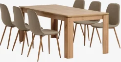 LINTRUP D190/280 + 4 BISTRUP piaskowy/dąb