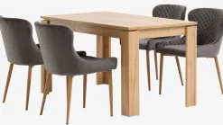 LINTRUP D140 + 4 PEBRINGE szary aksamit