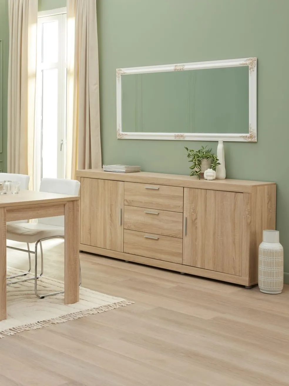 Lustro NORDBORG 72x162 biały