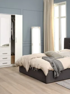 Lustro NORDBORG 40x160 biały