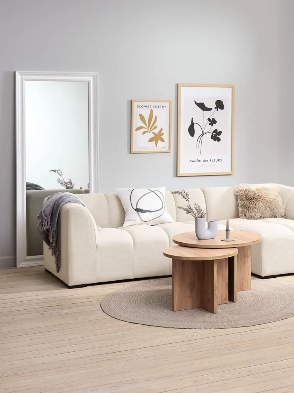 Lustro SKOTTERUP 78x180 biały