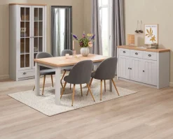 MARKSKEL D150/193 stół jasny dąb+4 KOKKEDAL krzesła dąb