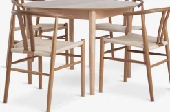 MARSTRAND Ś110 stół dąb + 4 GUDERUP krzesła dąb/naturalny