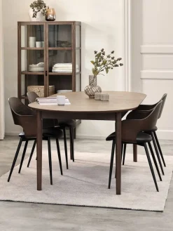 MARSTRAND D200/280 stół c-dąb + 4 HVIDOVRE ciemny dąb