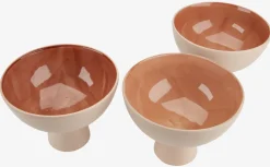 Miska CHRIS Ś21xW16cm beżowy/terracotta