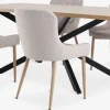 NORTOFT D200 stół dąb + 4 BELLINGE krzesła piaskowy/dąb