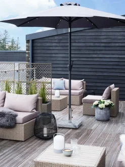 Parasol ASKIM Ś300 LED szary
