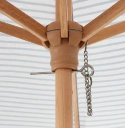 Parasol SMYGEHUK Ś200 naturalny/niebieski