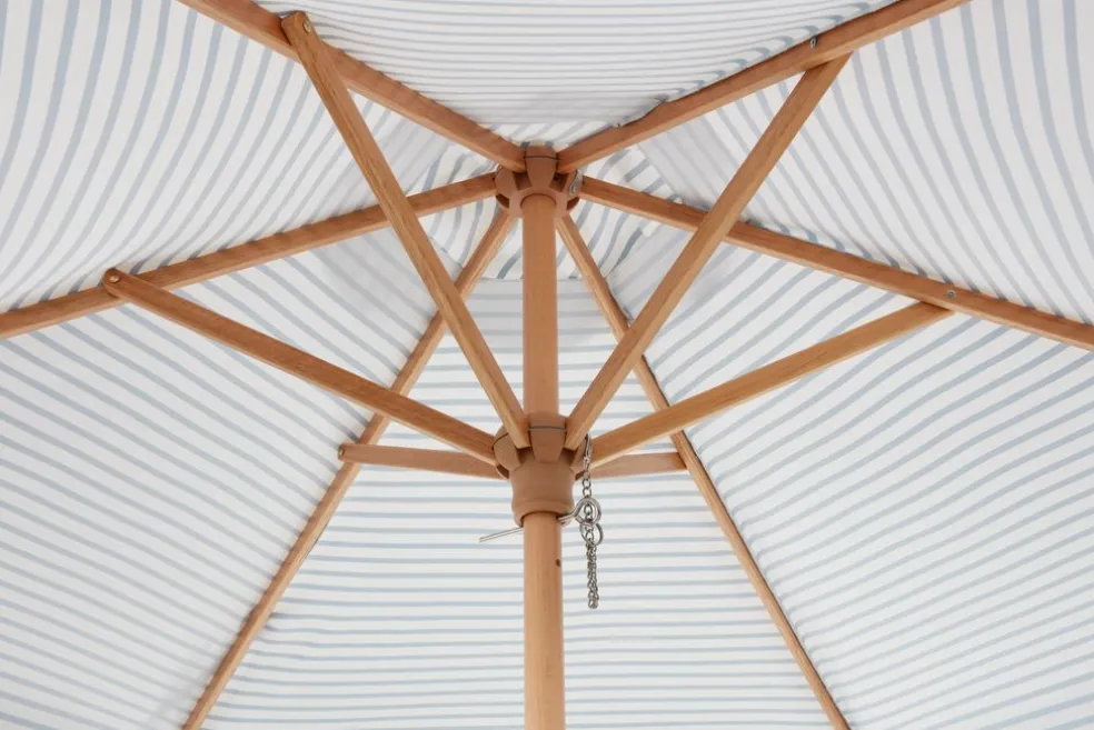 Parasol SMYGEHUK Ś200 naturalny/niebieski
