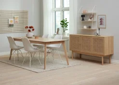 Półka ścienna HEJLSMINDE 3 półek biały/naturalny
