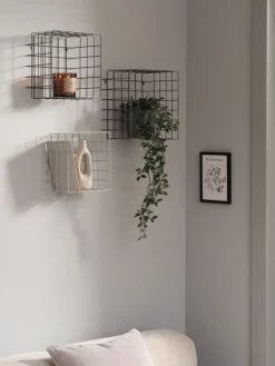Półka ścienna STENUM beżowy/brązowy/ciemnobrązowy 3szt/op