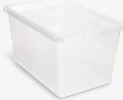 Pojemnik BASIC BOX 52L z pokrywką przezroczysty