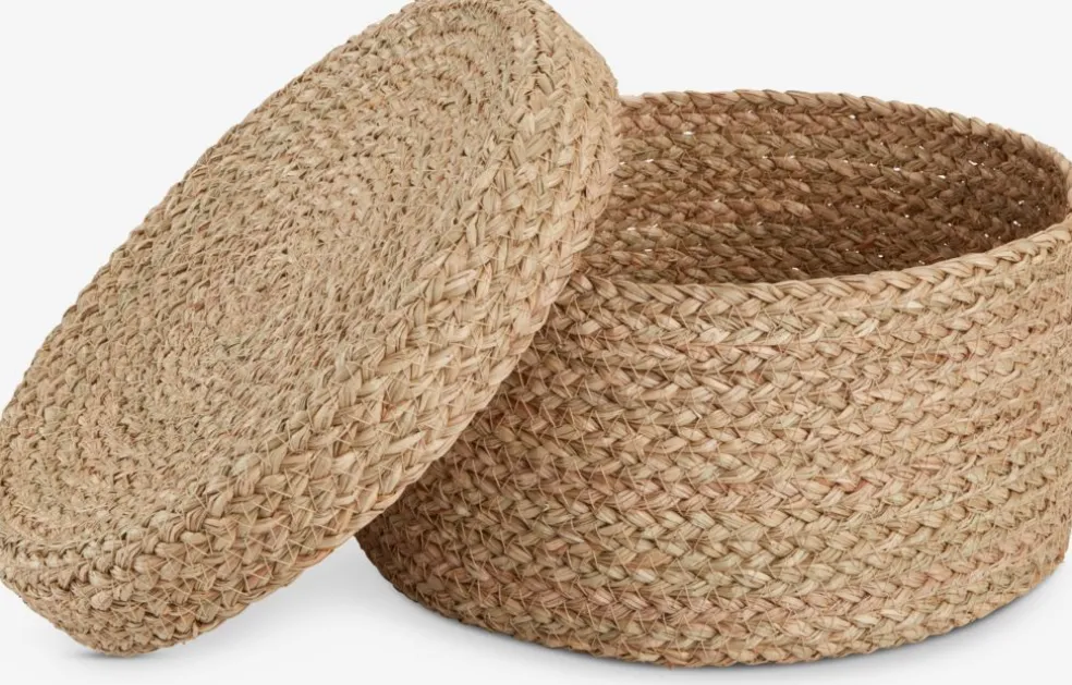 Pojemnik FRITLEV Ś29xW15cm z pokrywką naturalny