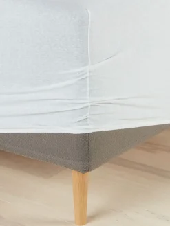 Prześcieradło dżersej z gumką JENNY 90x200x35 biały