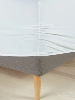 Prześcieradło dżersej z gumką JETTE 90x200x35 biały