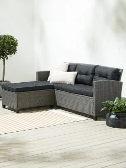 Sofa wypoczynkowa MORA szezlong 3-miejscowy szary