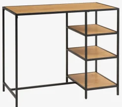 Stół barowy TRAPPEDAL 120x60 dąb/czarny