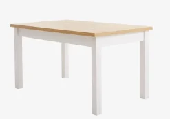 Stół MARKSKEL 90x150/193 biały/kolor dębu