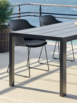 Stół ogrodowy MADERUP S90xD205 czarny