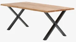 Stół ROSKILDE/ROSLEV 95x200 naturalny dąb/czarny