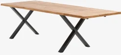 Stół ROSKILDE/ROSLEV 95x200 naturalny dąb/czarny