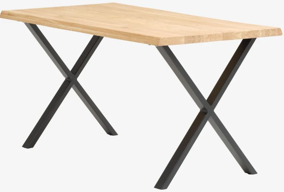 Stół ROSKILDE/ROSLEV 80x140 naturalny dąb/czarny