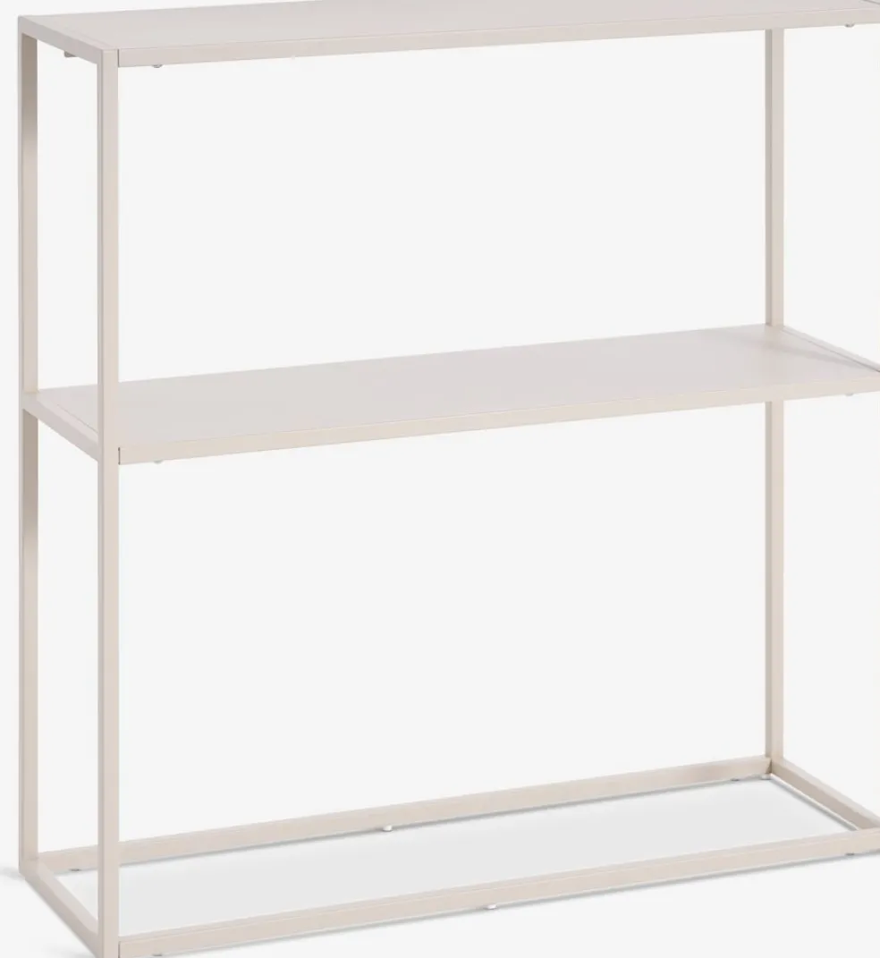 Stół-konsola VIRUM 26x80 z półką beżowy