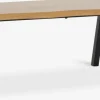 Stolik kawowy HALSKOV 70x120 kolor dębu/czarny