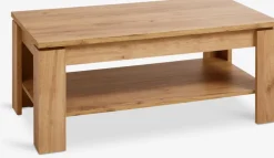 Stolik kawowy LINTRUP 60x110 1 półka naturalny kolor dębu