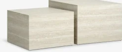 Stolik kawowy ROLSTED 58x58/50x50 kolor marmuru 2sz