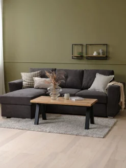 Stolik kawowy SANDBY 60x110 naturalny dąb/czarny