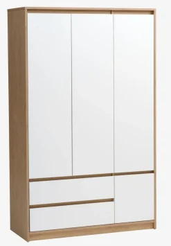 Szafa BILLUND 119x193 biały/dąb