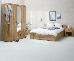 Szafa LINTRUP 157x220 3 drzwi kolor dębu