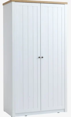 Szafa MARKSKEL 112x210 biały/dąb