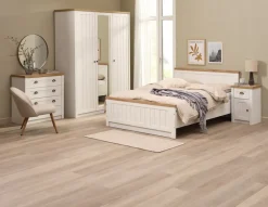 Szafa MARKSKEL 162x210 biały/dąb