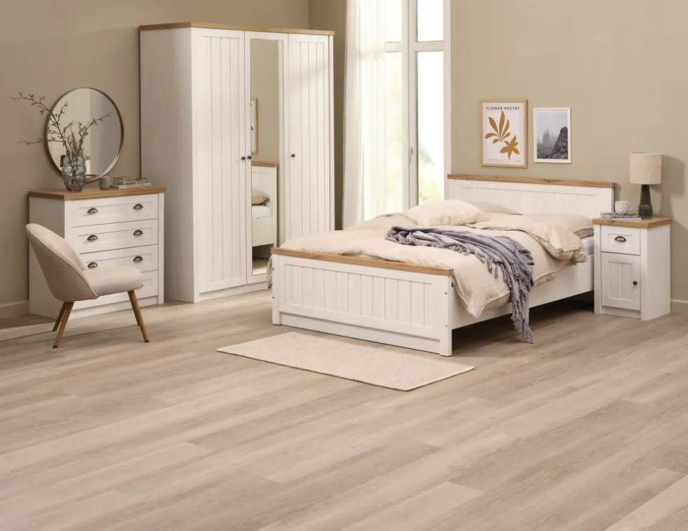 Szafa MARKSKEL 162x210 biały/dąb