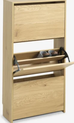 Szafka na buty BAKHUSE 3 półki dąb