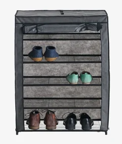 Szafka na buty DAMHUS 4 półki ciemnoszary