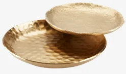 Taca EDSELE Ś11/14cm pozłacany metal 2 szt.