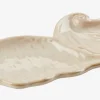 Taca TORTUNA 10x25cm kształt muszli beżowy