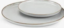 Talerz FERDUS Ś27cm porcelana szary