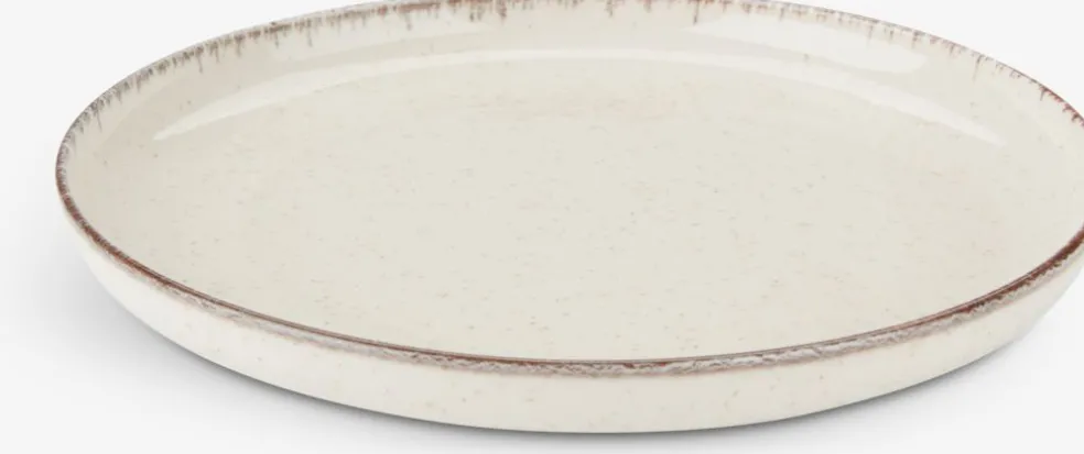 Talerz FERDUS Ś19cm porcelana beżowy