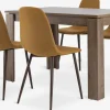 VEDDE D120 stół dąb dziki + 4 JONSTRUP curry/ciemny dąb