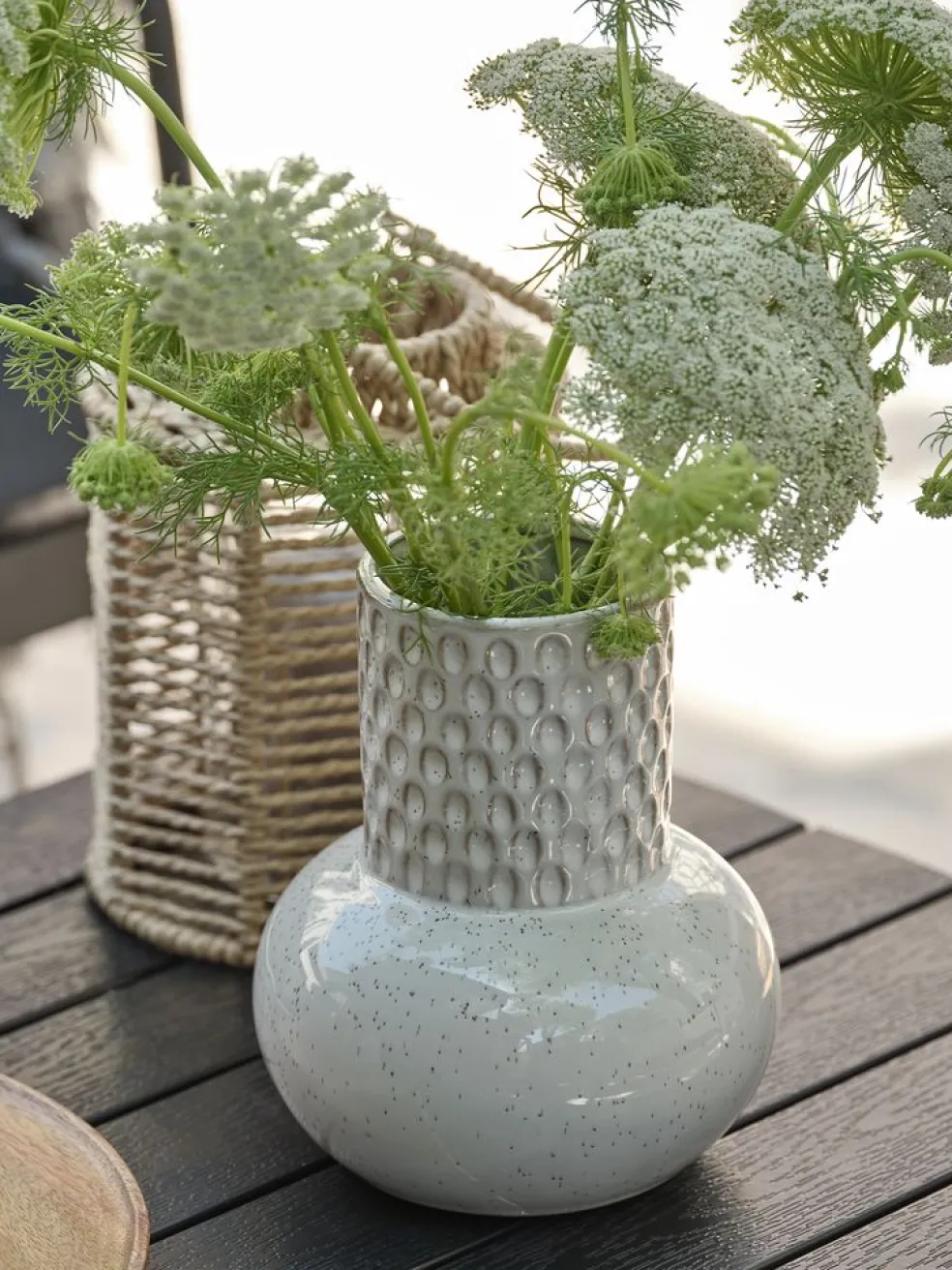 Wazon INGBERT Ś15xW18cm biały