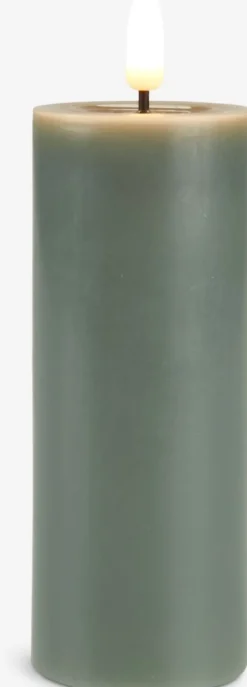 Świeca LED FALAR Ś5xW15cm zielony z wyłącznikiem czasowym