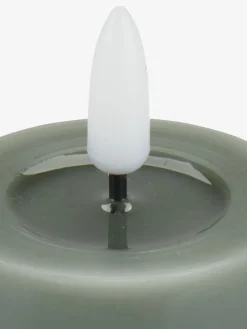 Świeca LED FALAR Ś5xW15cm zielony z wyłącznikiem czasowym